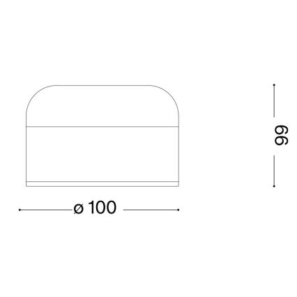 Ideal Lux - Candeeiro de mesa tátil LED com regulação MIGNON LED/5W/5V diâmetro 10 cm CRI 90 preto