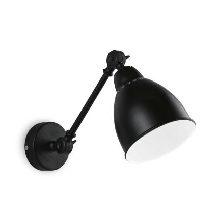 Ideal Lux - Candeeiro de parede 1xE27/60W/230V preto