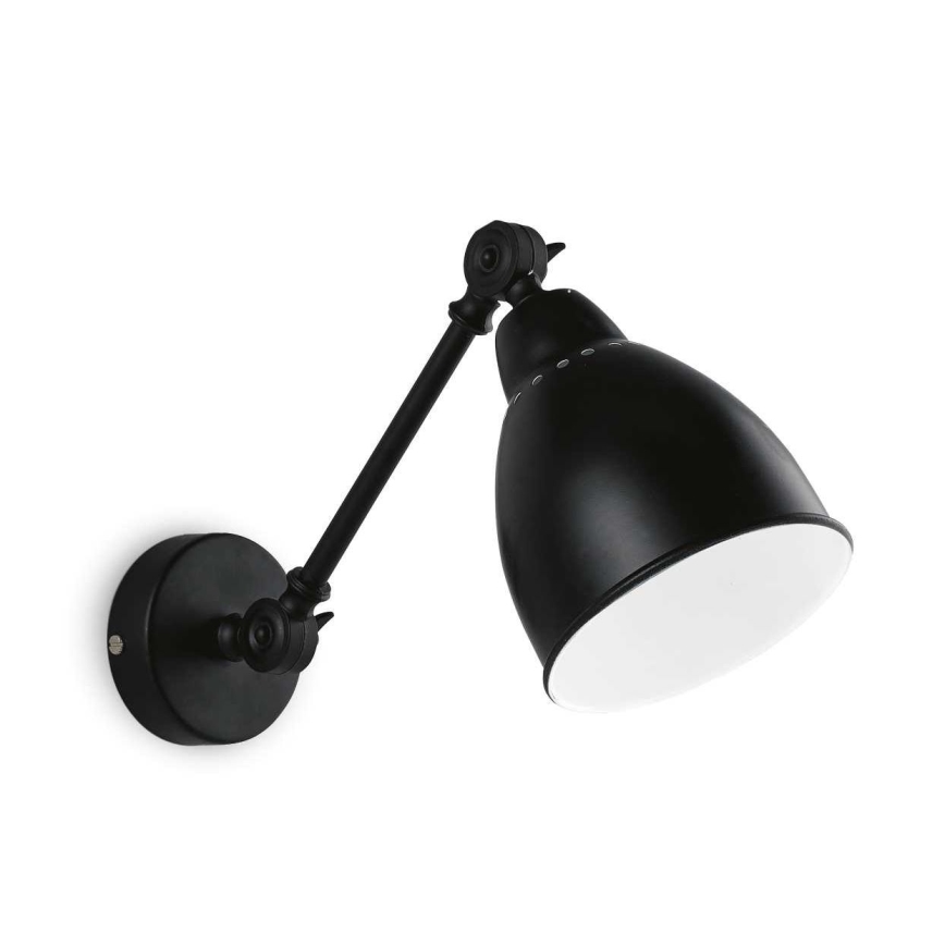 Ideal Lux - Candeeiro de parede 1xE27/60W/230V preto