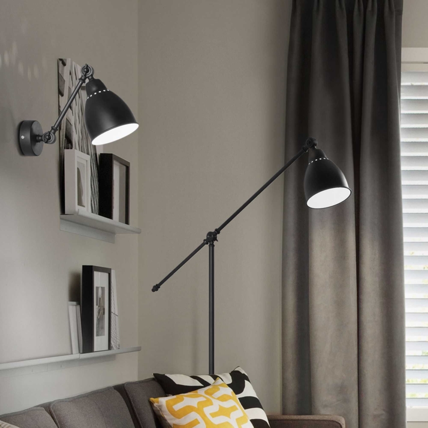 Ideal Lux - Candeeiro de parede 1xE27/60W/230V preto