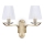 Ideal Lux - Candeeiro de parede em cristal PEGASO 2xE14/28W/230V dourado