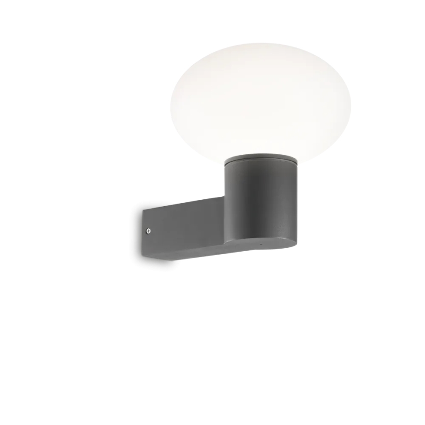 Ideal Lux - Candeeiro de parede exterior CLIO 1xE27/42W/230V IP44 antracite