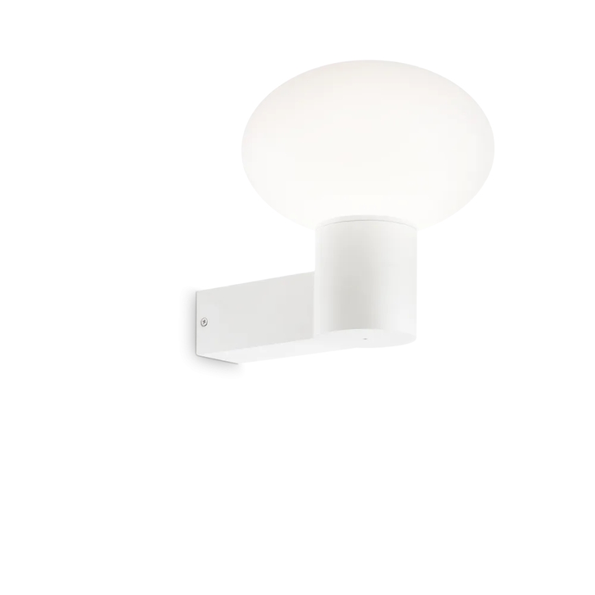 Ideal Lux - Candeeiro de parede exterior CLIO 1xE27/42W/230V IP44 branco