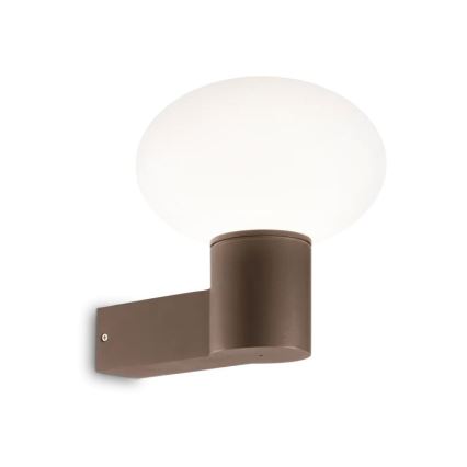 Ideal Lux - Candeeiro de parede exterior CLIO 1xE27/42W/230V IP44 castanho