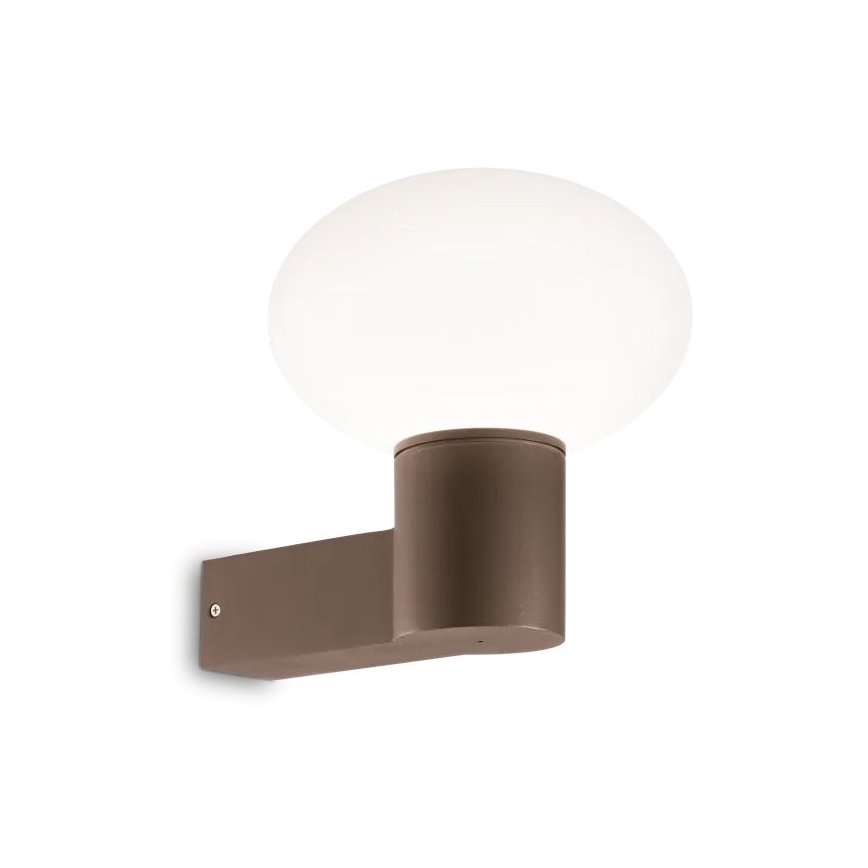 Ideal Lux - Candeeiro de parede exterior CLIO 1xE27/42W/230V IP44 castanho