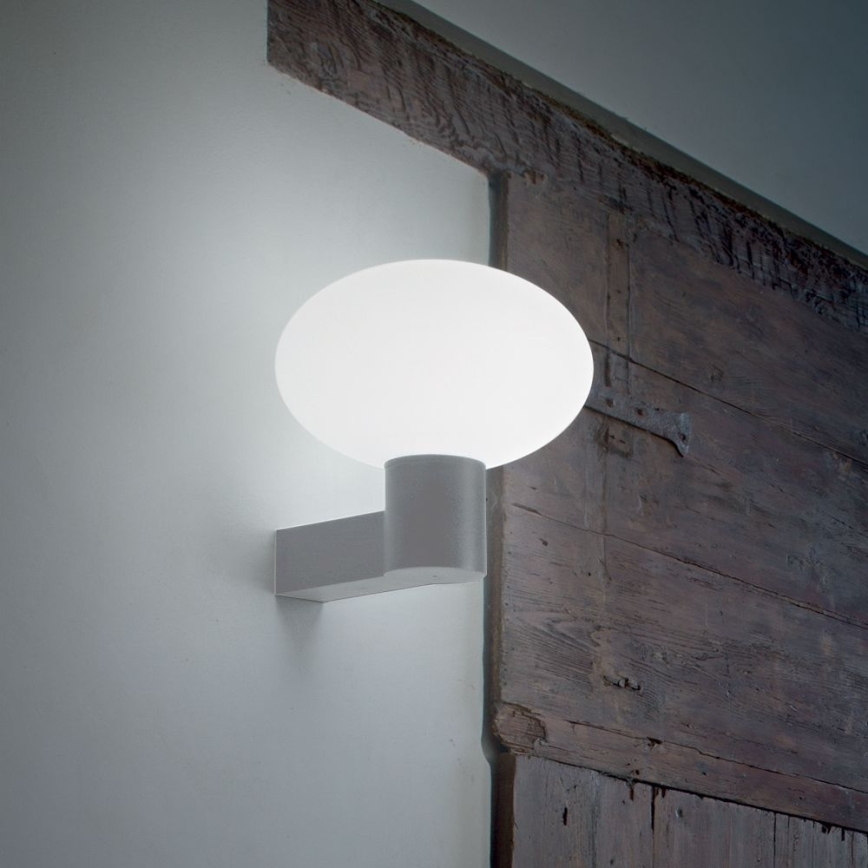 Ideal Lux - Candeeiro de parede exterior CLIO 1xE27/42W/230V IP44 cinzento