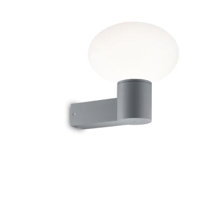 Ideal Lux - Candeeiro de parede exterior CLIO 1xE27/42W/230V IP44 cinzento