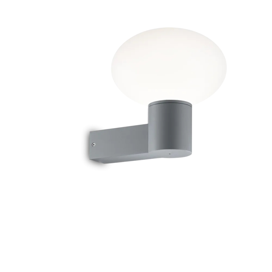 Ideal Lux - Candeeiro de parede exterior CLIO 1xE27/42W/230V IP44 cinzento
