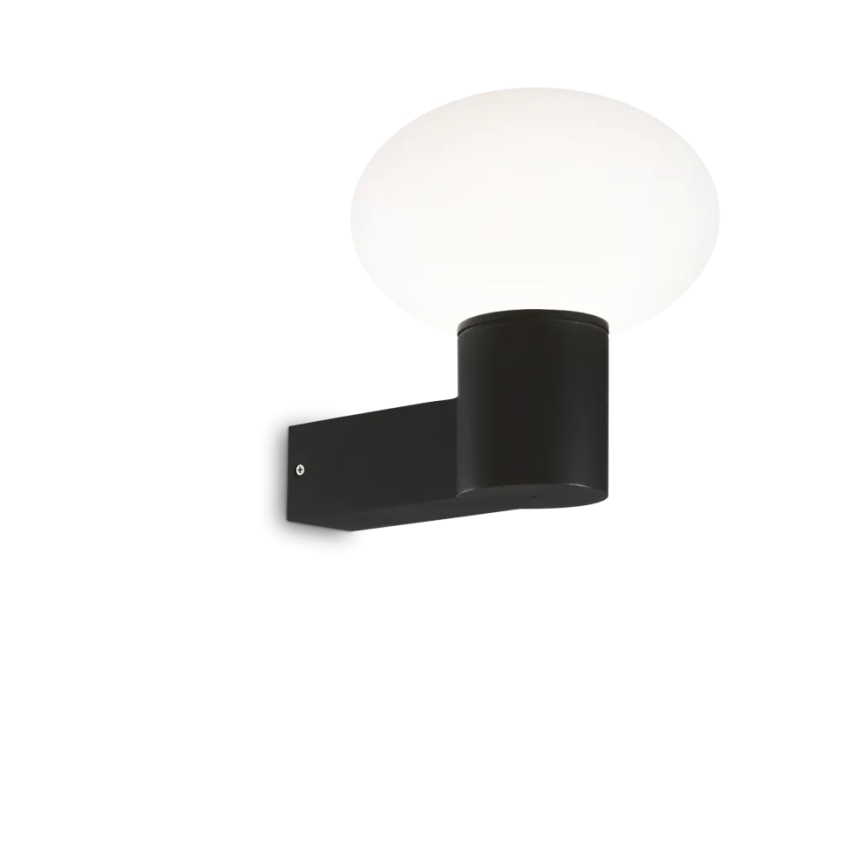 Ideal Lux - Candeeiro de parede exterior CLIO 1xE27/42W/230V IP44 preto