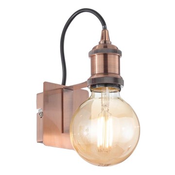 Ideal Lux - Candeeiro de parede FRIDA 1xE27/60W/230V cobre