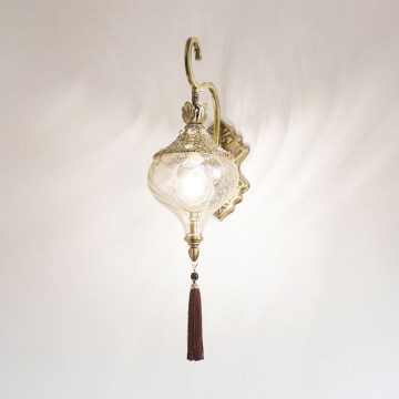 Ideal Lux - Candeeiro de parede HAREM 1xE27/42W/230V latão