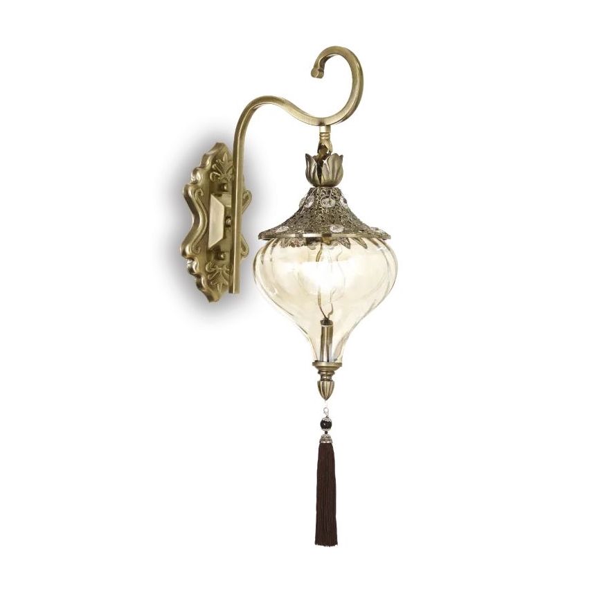 Ideal Lux - Candeeiro de parede HAREM 1xE27/42W/230V latão