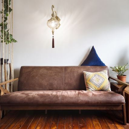 Ideal Lux - Candeeiro de parede HAREM 1xE27/42W/230V latão