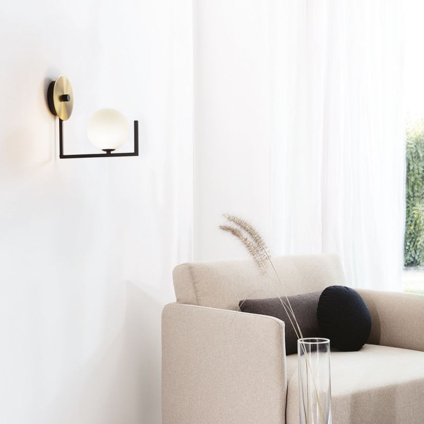 Ideal Lux - Candeeiro de parede LED BIRDS 1xG9/3W/230V preto/dourado
