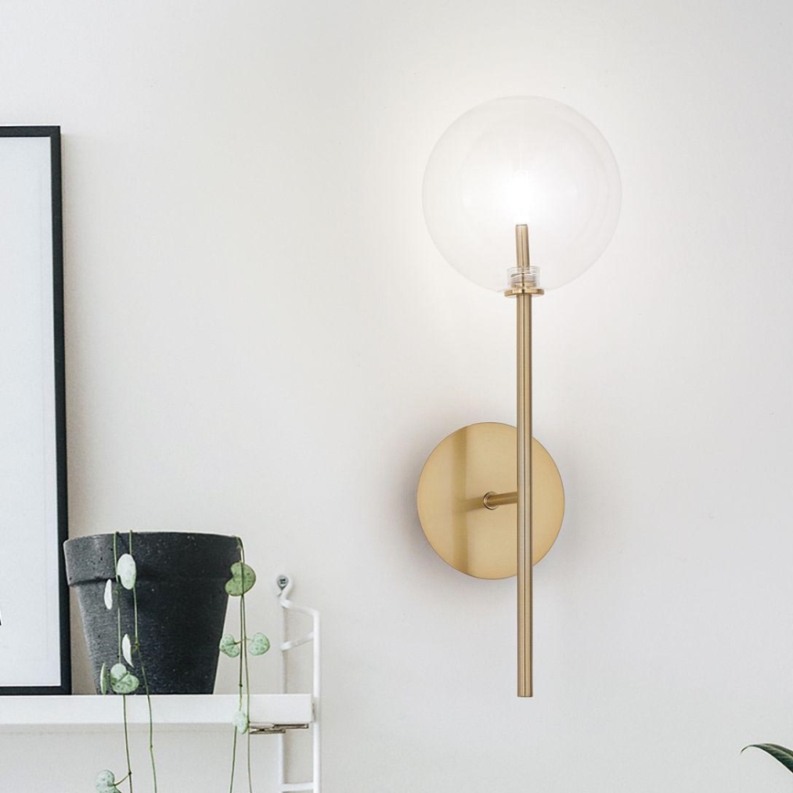 Ideal Lux - Candeeiro de parede LED EQUINOXE 1xG4/2W/230V latão/transparente