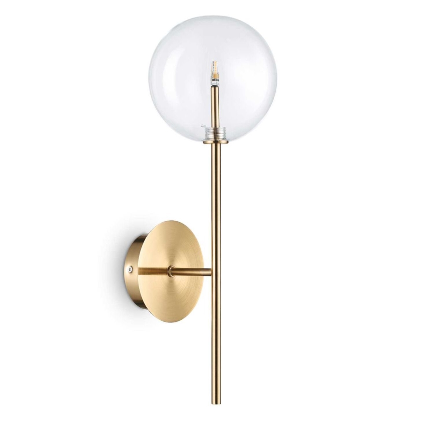Ideal Lux - Candeeiro de parede LED EQUINOXE 1xG4/2W/230V latão/transparente