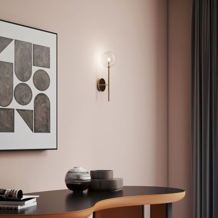 Ideal Lux - Candeeiro de parede LED EQUINOXE 1xG4/2W/230V latão/transparente