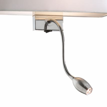 Ideal Lux - Candeeiro de parede LED flexível HOTEL 1xE27/60W + LED/1,5W/230V