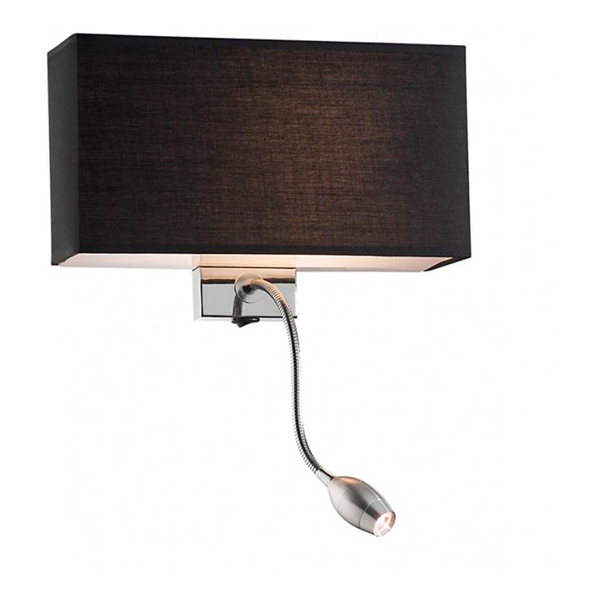 Ideal Lux - Candeeiro de parede LED flexível HOTEL 1xE27/60W + LED/1,5W/230V
