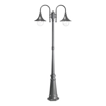 Ideal Lux - Candeeiro exterior CIMA 2xE27/52W/230V 216 cm IP43 antracite