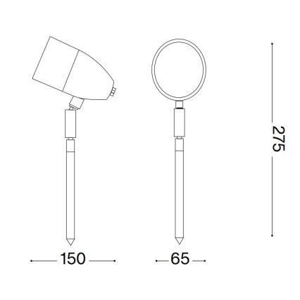 Ideal Lux - Candeeiro exterior INSIDE 1xG9/15W/230V 27,5 cm IP54 preto