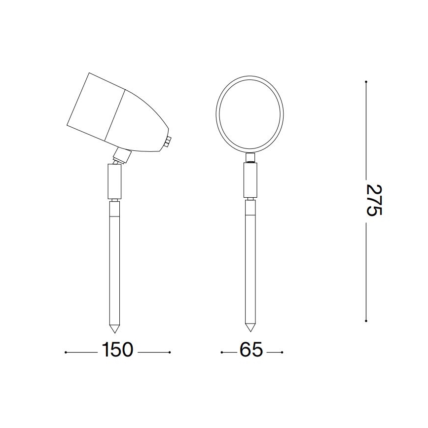 Ideal Lux - Candeeiro exterior INSIDE 1xG9/15W/230V 27,5 cm IP54 preto
