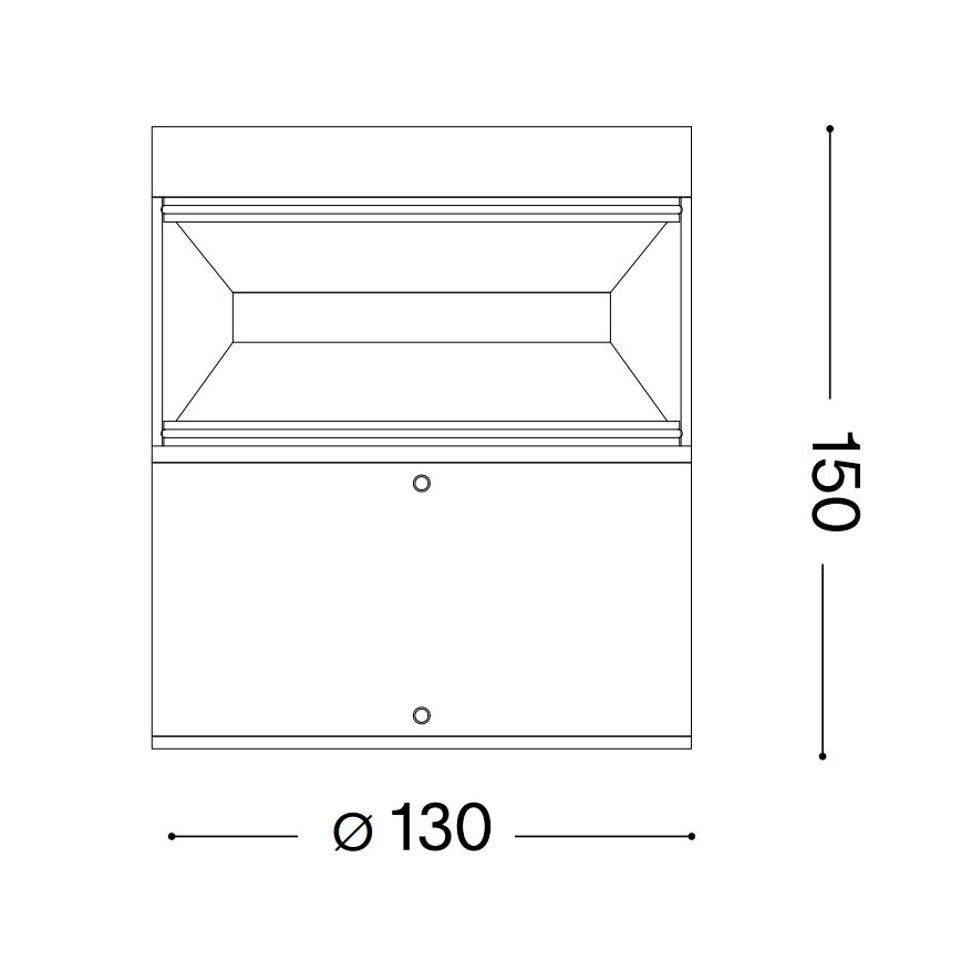 Ideal Lux - Candeeiro exterior LED BOEING LED/14W/230V 15 cm CRI 90 IP65 preto