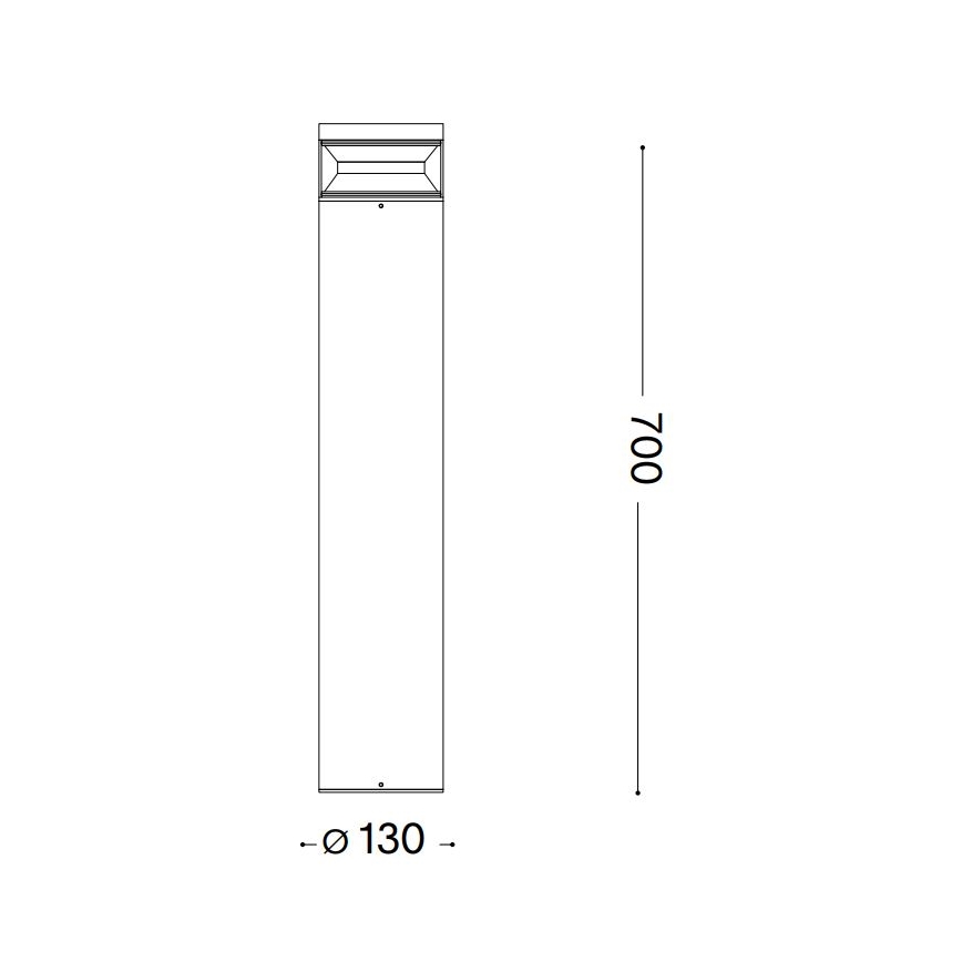 Ideal Lux - Candeeiro exterior LED BOEING LED/14W/230V diâmetro 70 cm CRI 90 IP65 castanho