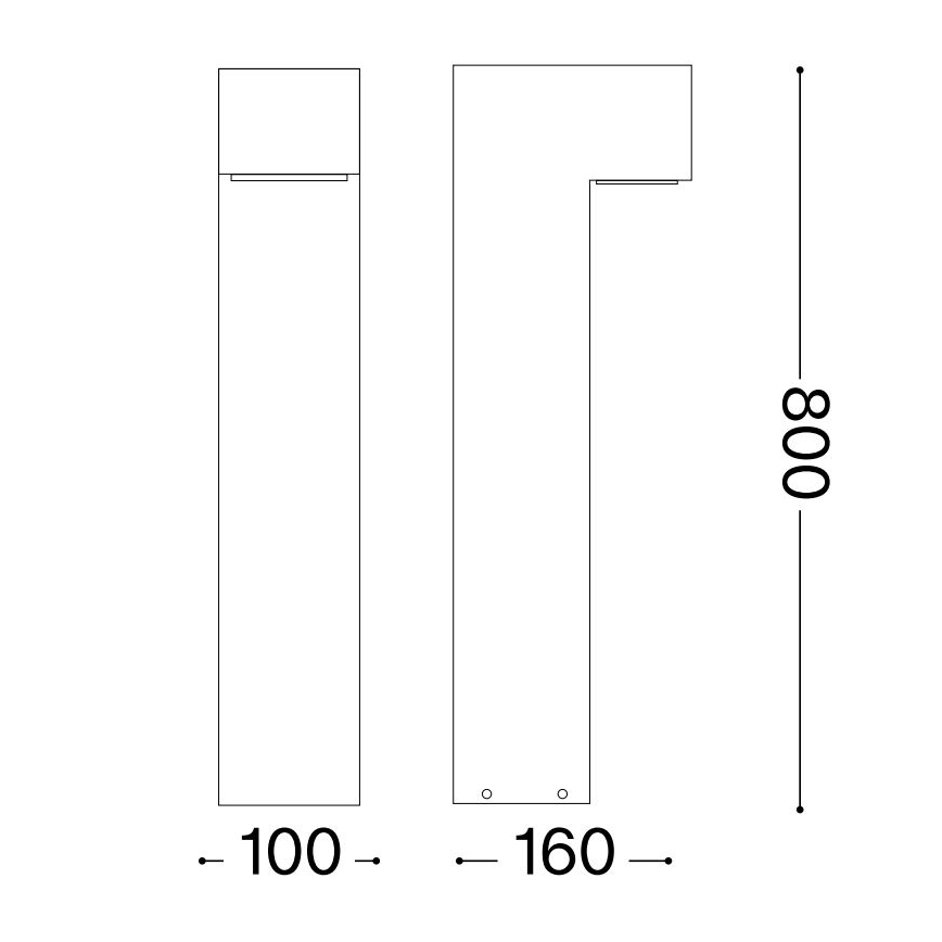 Ideal Lux - Candeeiro exterior SIRIO 2xG9/15W/230V IP44 antracite