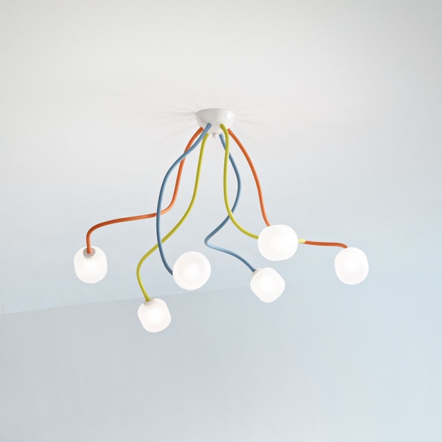 Ideal Lux - Candeeiro flexível LED OCTOPUS 6xG9/3W/230V colorido