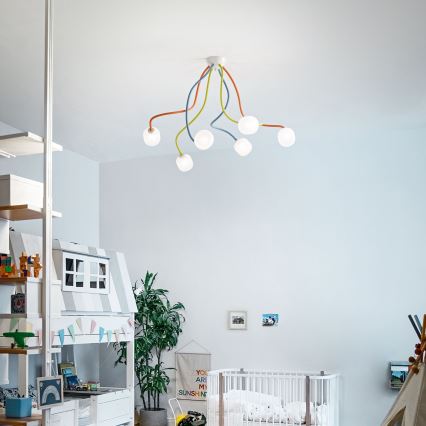Ideal Lux - Candeeiro flexível LED OCTOPUS 6xG9/3W/230V colorido