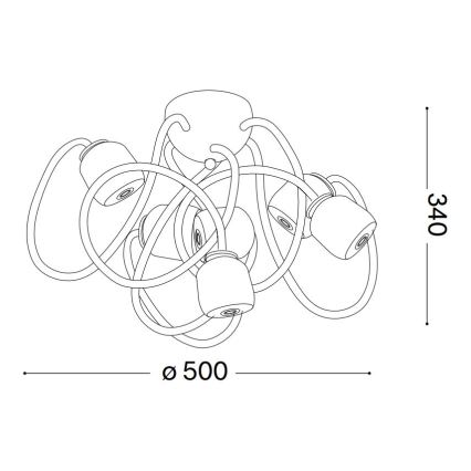 Ideal Lux - Candeeiro flexível LED OCTOPUS 6xG9/3W/230V colorido