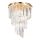 Ideal Lux - Candeeiro integrado de cristal CARLTON 12xE14/40W/230V diâmetro 50 cm dourado
