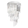 Ideal Lux - Candeeiro integrado de cristal CARLTON 8xE14/40W/230V diâmetro 40 cm cromado brilhante