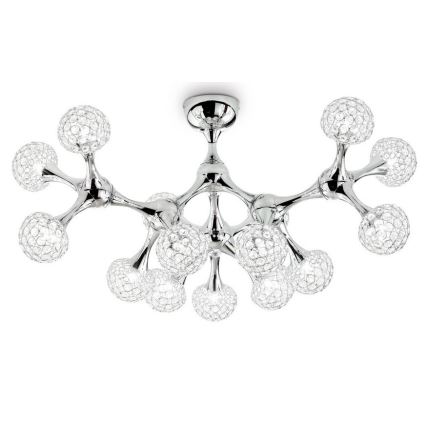 Ideal Lux - Candeeiro integrado de cristal NODI 15xG9/40W/230V cromado brilhante