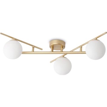 Ideal Lux - Candeeiro  integrado LED ATLAS 3xG9/3W/230V dourado
