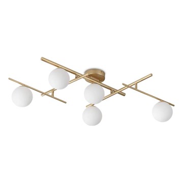 Ideal Lux - Candeeiro  integrado LED ATLAS 5xG9/3W/230V dourado