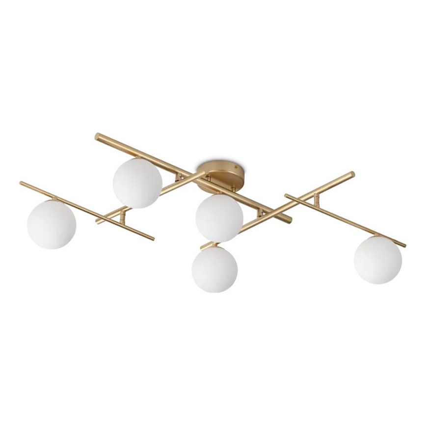 Ideal Lux - Candeeiro  integrado LED ATLAS 5xG9/3W/230V dourado