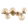 Ideal Lux - Candeeiro  integrado LED PERLAGE 6xG9/3W/230V 49 cm dourado/fumado