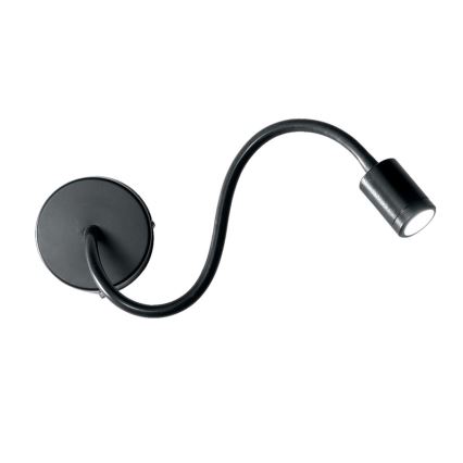 Ideal Lux - Candeeiro pequeno flexível LED FOCUS LED/4W/230V CRI 90 preto