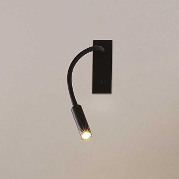 Ideal Lux - Candeeiro pequeno flexível LED IO LED/3W/230V CRI 90 preto