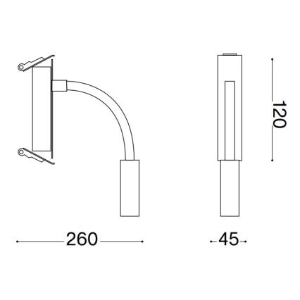 Ideal Lux - Candeeiro pequeno flexível LED IO LED/3W/230V CRI 90 preto
