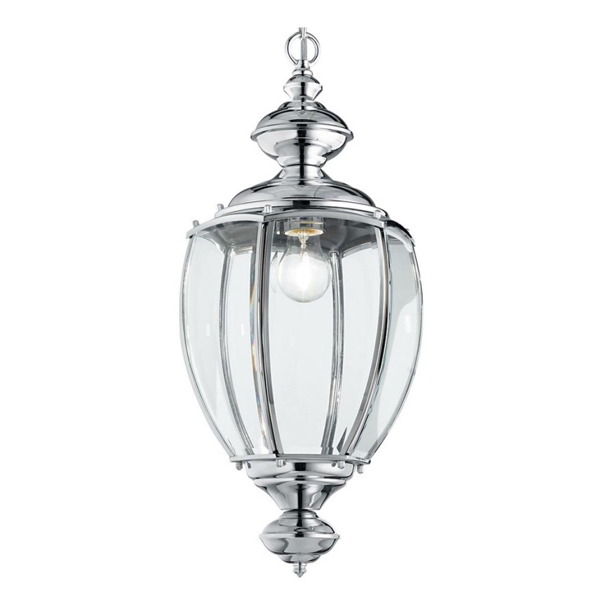 Ideal Lux - Candeeiro suspenso 1xE27/60W/230V cromado brilhante