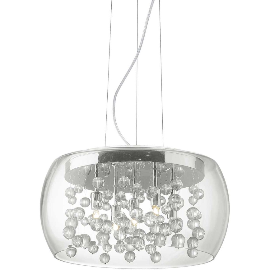 Ideal Lux - Candeeiro suspenso AUDI 5xG9/40W/230V transparente