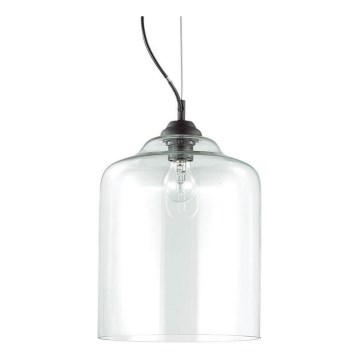 Ideal Lux - Candeeiro suspenso BISTRO 1xE27/60W/230V diâmetro 24 cm transparente