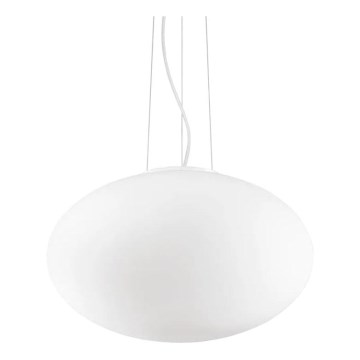 Ideal Lux - Candeeiro suspenso CANDY 1xE27/42W/230V diâmetro 50 cm branco