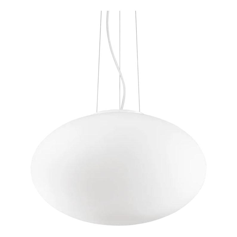 Ideal Lux - Candeeiro suspenso CANDY 1xE27/42W/230V diâmetro 50 cm branco