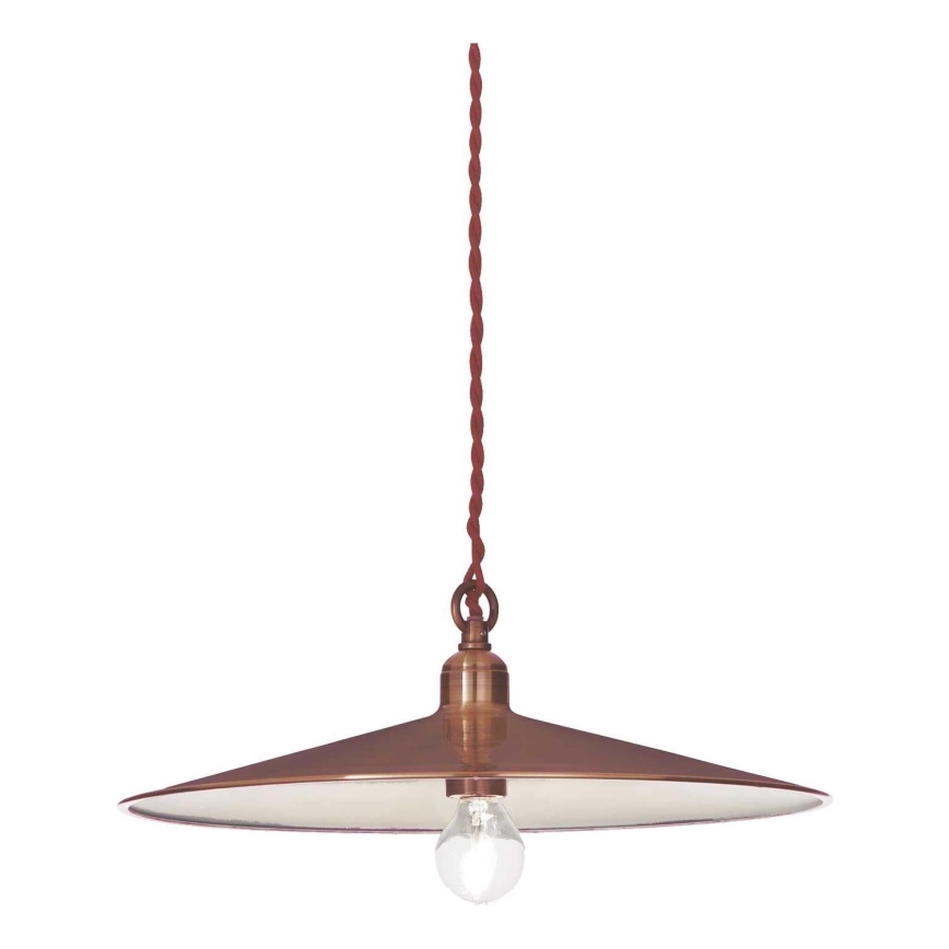 Ideal Lux - Candeeiro suspenso CANTINA 1xE27/42W/230V diâmetro 35 cm cobre