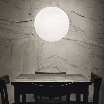 Ideal Lux - Candeeiro suspenso CARTA 1xE27/25W/230V diâmetro 30 cm branco