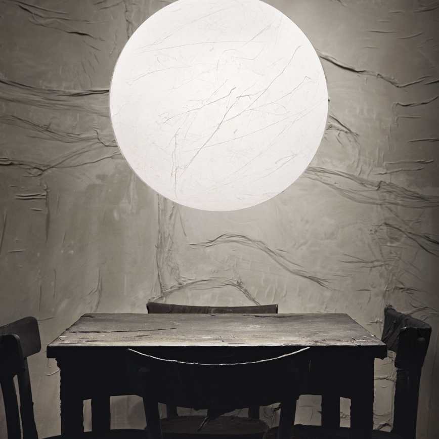 Ideal Lux - Candeeiro suspenso CARTA 1xE27/60W/230V diâmetro 60 cm branco